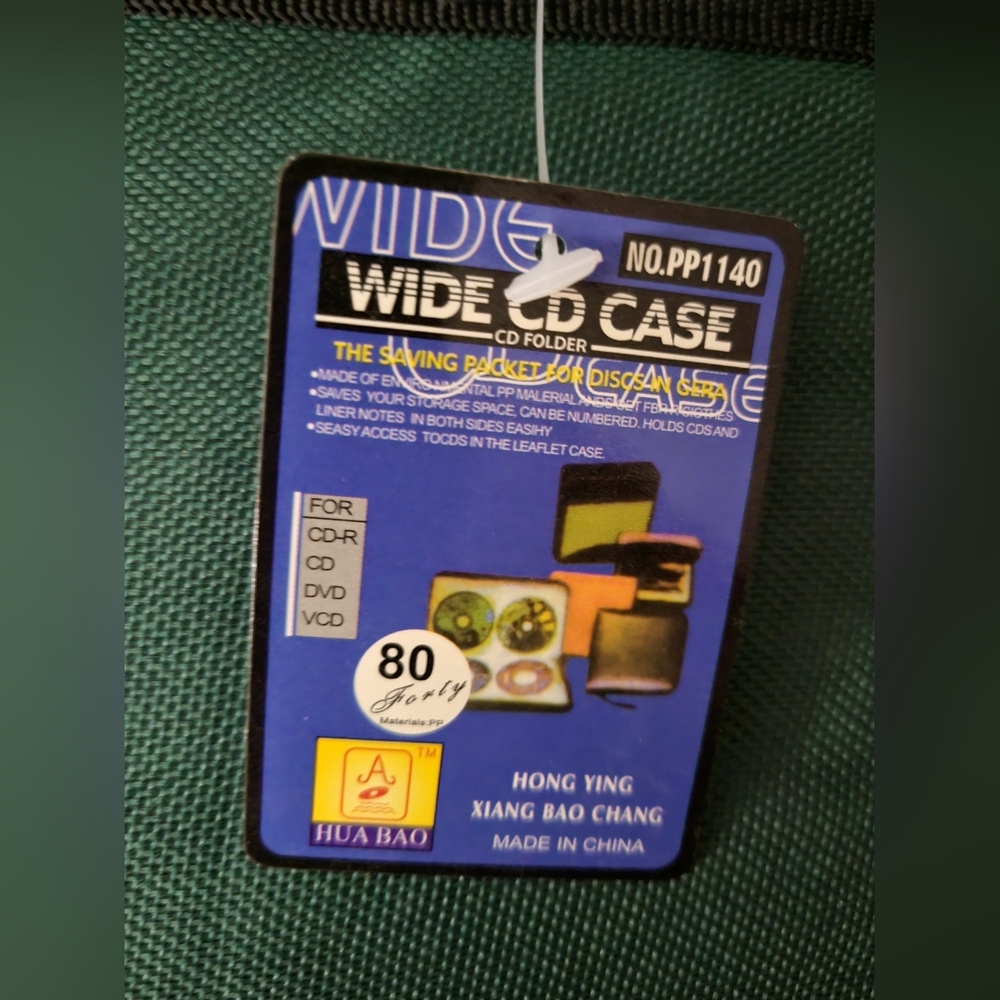 Wide CD Case with Colorful Discs